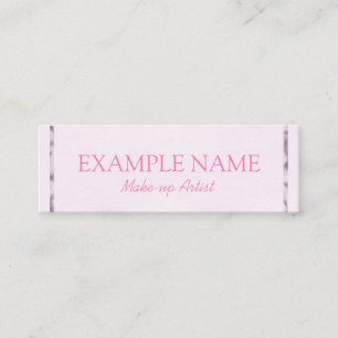 Cartão De Visita Mini Twitter personalizado "Pink Leaf"