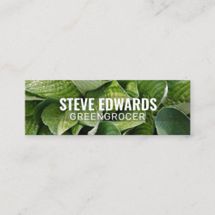 Cartão De Visita Mini Twitter personalizado "Verdant Leaves"