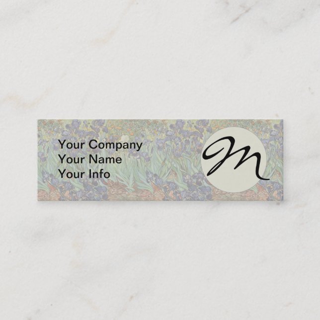 Cartão De Visita Mini Van Gogh levanta a pintura impressionista (Frente)