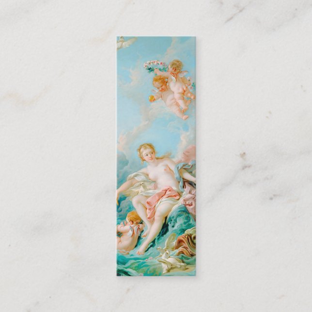 Cartão De Visita Mini Venus no Waves por François Boucher Bookmark (Frente)