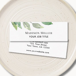 Cartão De Visita Mini Verde Moderno