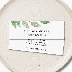 Cartão De Visita Mini Verde Moderno