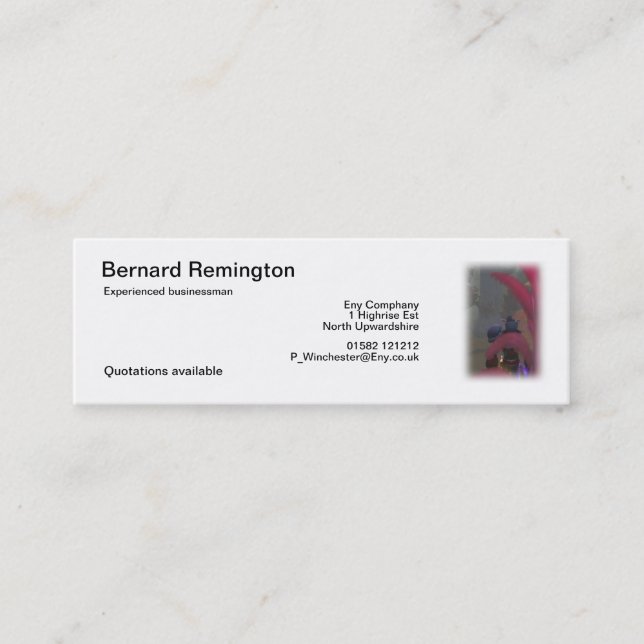 Cartão De Visita Mini Viajante do duende (Frente)