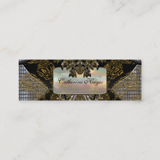 Cartão De Visita Mini Vibetto Skinny Elegant Professional (Frente)