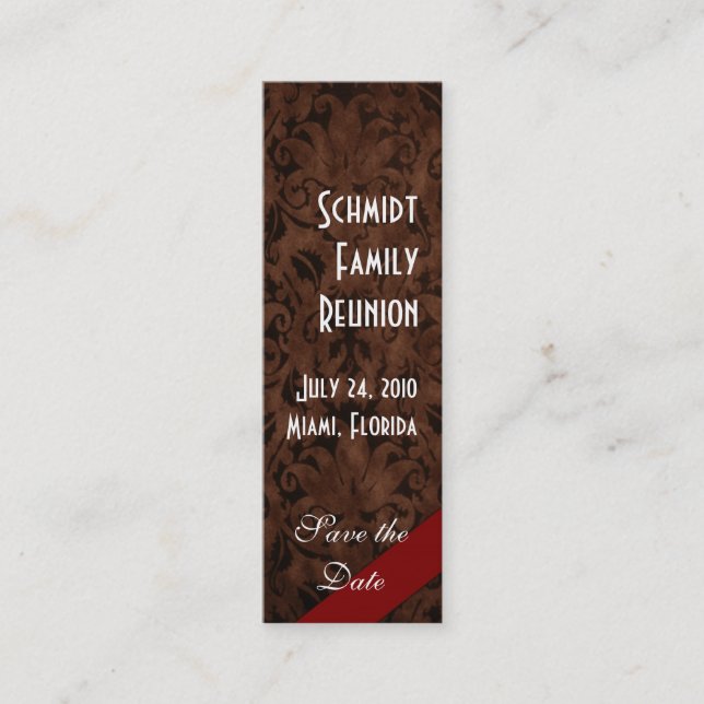 Cartão De Visita Mini Vintage (Frente)