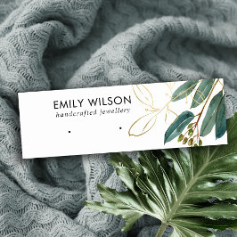 CARTÃO DE VISITA MINI VISUALIZAÇÃO DE ESTUDO DE OUVIR DA FAUNA EUCALYPTU