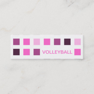 Cartão De Visita Mini VOLLEYBALL (quadrados-mod)