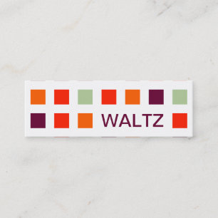 Cartão De Visita Mini WALTZ (quadrados modernos)