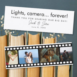 Cartão De Visita Mini Wedding Photo Film Strip Favour Thank You Gift