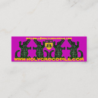 CARTÃO DE VISITA MINI WWW.HOLYCROCODILE.COM