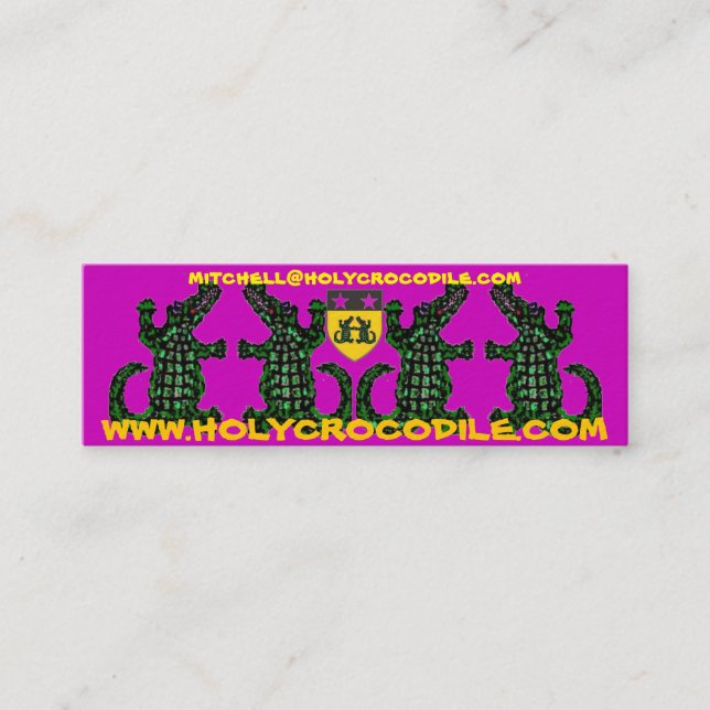 CARTÃO DE VISITA MINI WWW.HOLYCROCODILE.COM (Frente)