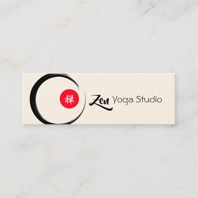 Cartão De Visita Mini Zen Yoga Studio (Frente)