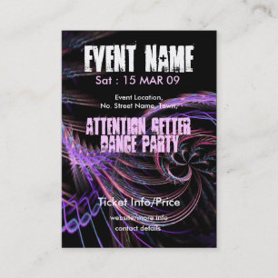 Cartão De Visita miniFLYER #007 DO PARTIDO DO EVENTO