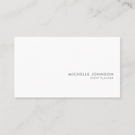 Cartão De Visita Mínima Luxury preto/branco