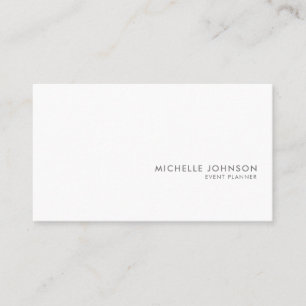 Cartão De Visita Mínima Luxury preto/branco