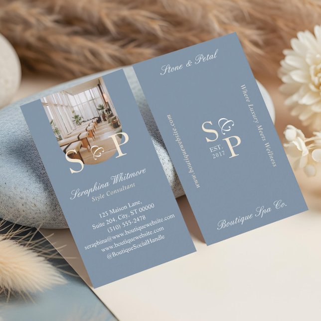 Cartão De Visita Minimal Elegant Simple Monogram Stylish Arch Photo (Minimal Elegant Simple Monogram Stylish Arch Photo Business Card)