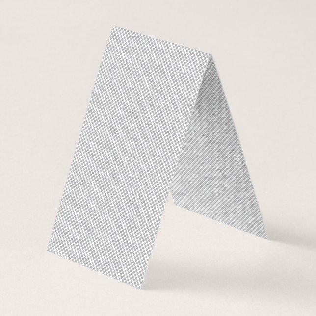 Cartão De Visita Minimal Grey Polka Dot Pattern  (Verso)