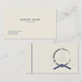 Cartão De Visita Minimal Japanese Business Card