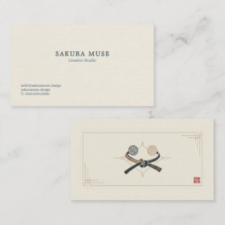 Cartão De Visita Minimal Japanese Business Card