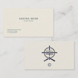 Cartão De Visita Minimal Japanese Business Card 