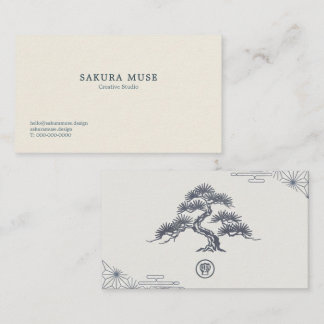 Cartão De Visita Minimal Japanese Business Card 