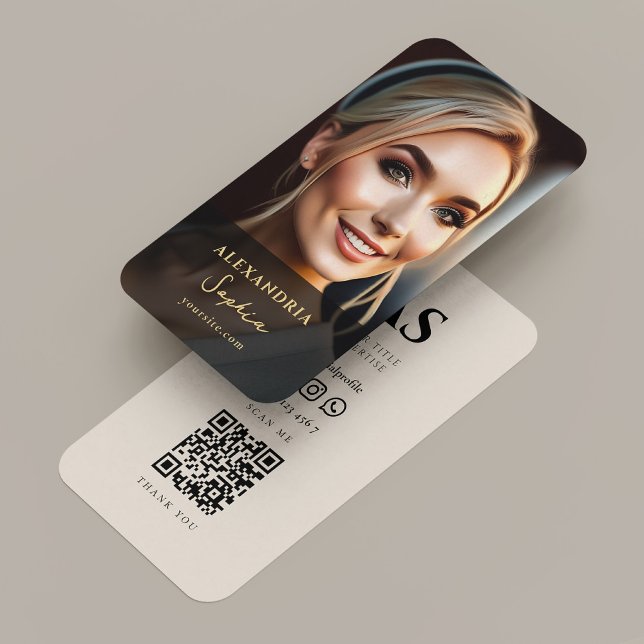 Cartão De Visita Minimal Marketing Professional Photo Black Sand (Minimal Marketing Professional Photo Black Sand Business Card
)