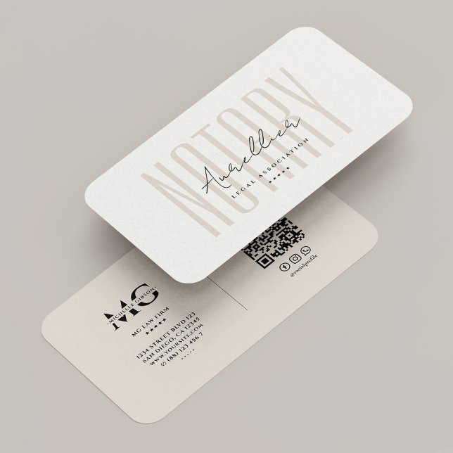 Cartão De Visita Minimal Mobile Notary Public Signing Agent Sand (Minimal Mobile Notary Public Signing Agent Sand Business Card
)