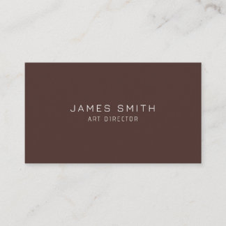 Cartão De Visita Minimal Modern Art Director Business Card