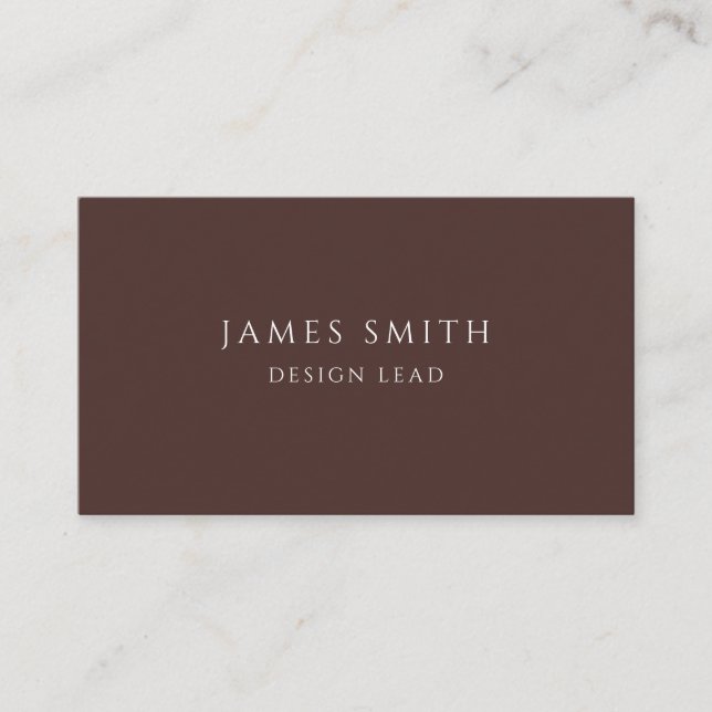 Cartão De Visita Minimal Modern Design Lead Business Card (Frente)
