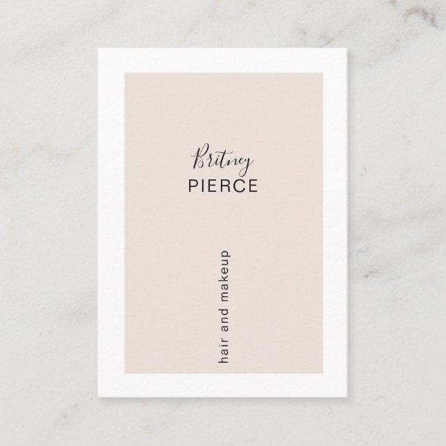 Cartão De Visita Minimal Modern Visitenkarte (Frente)