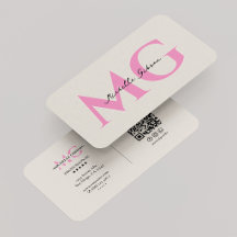 Minimal Monogram Sand Pink Initials Beauty