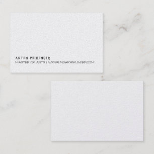 Cartão De Visita Minimalismo em schwarz weiß visitenkarte