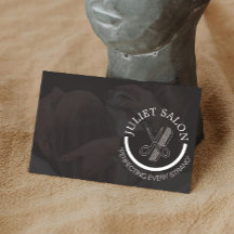 Minimalist Black and White Hair Stylist Monochrome