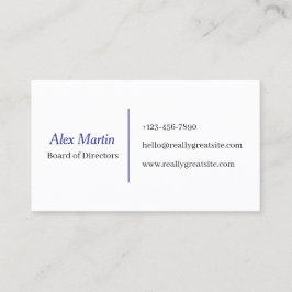 Cartão De Visita Minimalist Business Card for Professionals