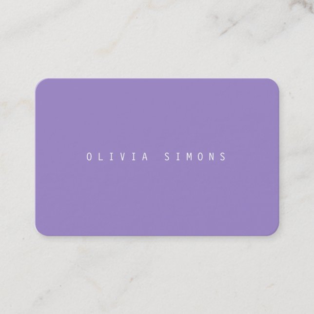 Cartão De Visita Minimalist Business Cards (Frente)