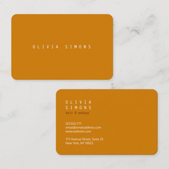 Cartão De Visita Minimalist Business Cards (Frente/Verso)