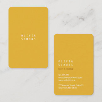 Cartão De Visita Minimalist Business Cards in trendy Color