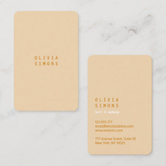 Cartão De Visita Minimalist Business Cards in trendy Color
