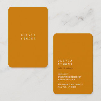 Cartão De Visita Minimalist Business Cards in trendy Color