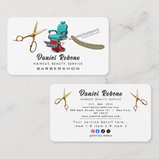 Cartão De Visita Minimalist Elegant Hair Stylist