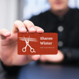 Cartão De Visita Minimalist Hairstylist Hair Coloring Services