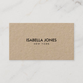 Cartão De Visita Minimalist Luxury Kraft Business Card