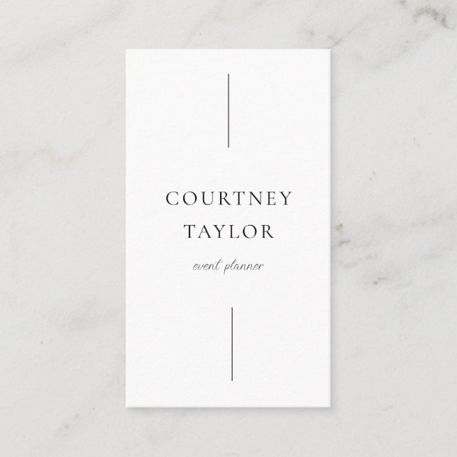 Cartão De Visita Minimalist simple professional with QR code (Frente)