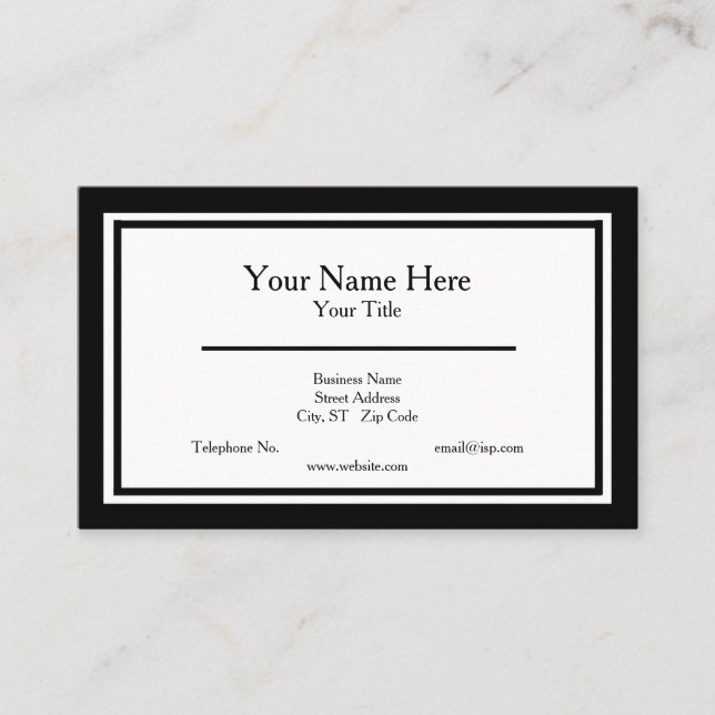 Cartão de visita minimalista (Frente)