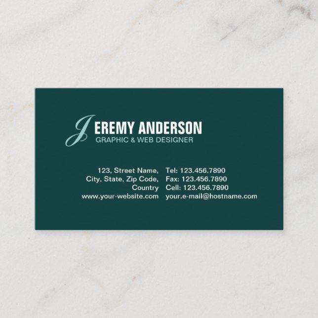 Cartão De Visita Minimalista (Frente)