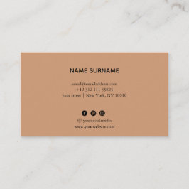 Cartão de visita minimalista