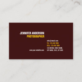 Cartão De Visita Minimalista