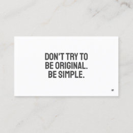 CARTÃO DE VISITA minimalista ART