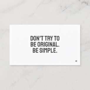 CARTÃO DE VISITA minimalista ART