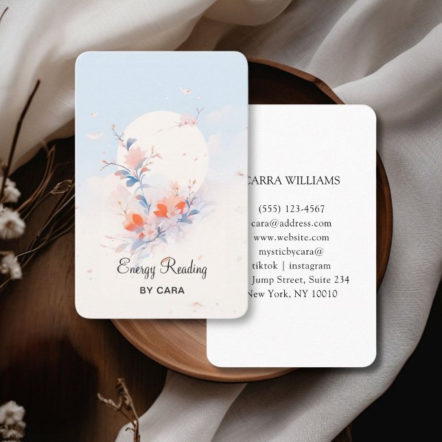 Cartão De Visita Minimalista, chinês tradicional (Minimalist, Traditional Chinese Business Card Watercolor.)